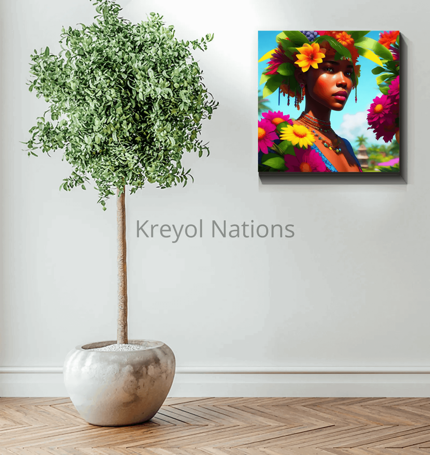 Jolie - Premium Canvas Prints from Kreyol Nations - Just $34.40! Shop now at Kreyol Nations