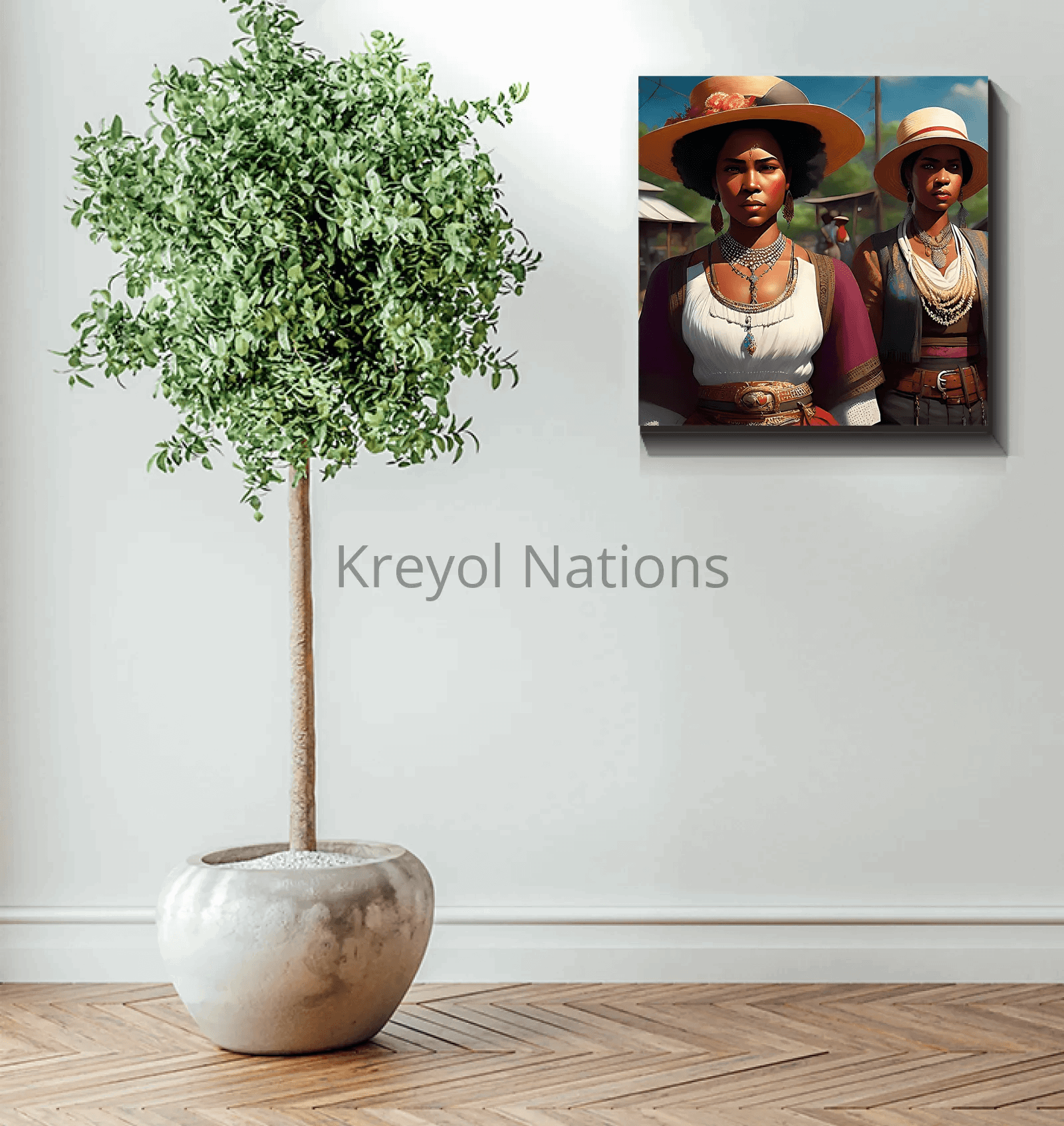 Kreyol Vibe Boss Ladies - Premium Canvas Prints from Kreyol Nations - Just $34.40! Shop now at Kreyol Nations