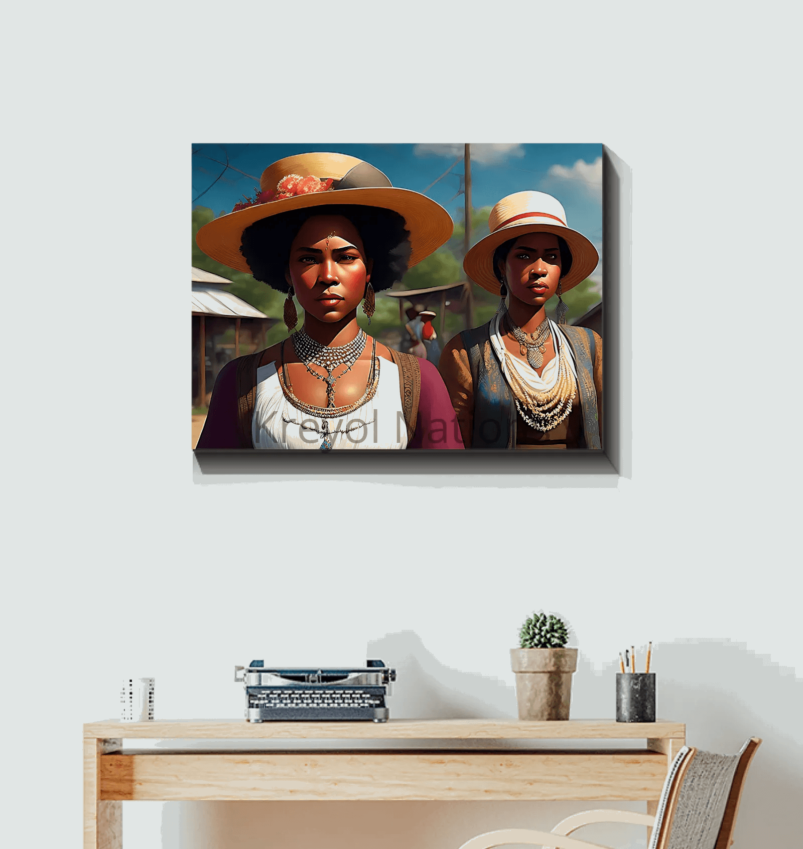 Kreyol Vibe Boss Ladies - Premium Canvas Prints from Kreyol Nations - Just $34.40! Shop now at Kreyol Nations