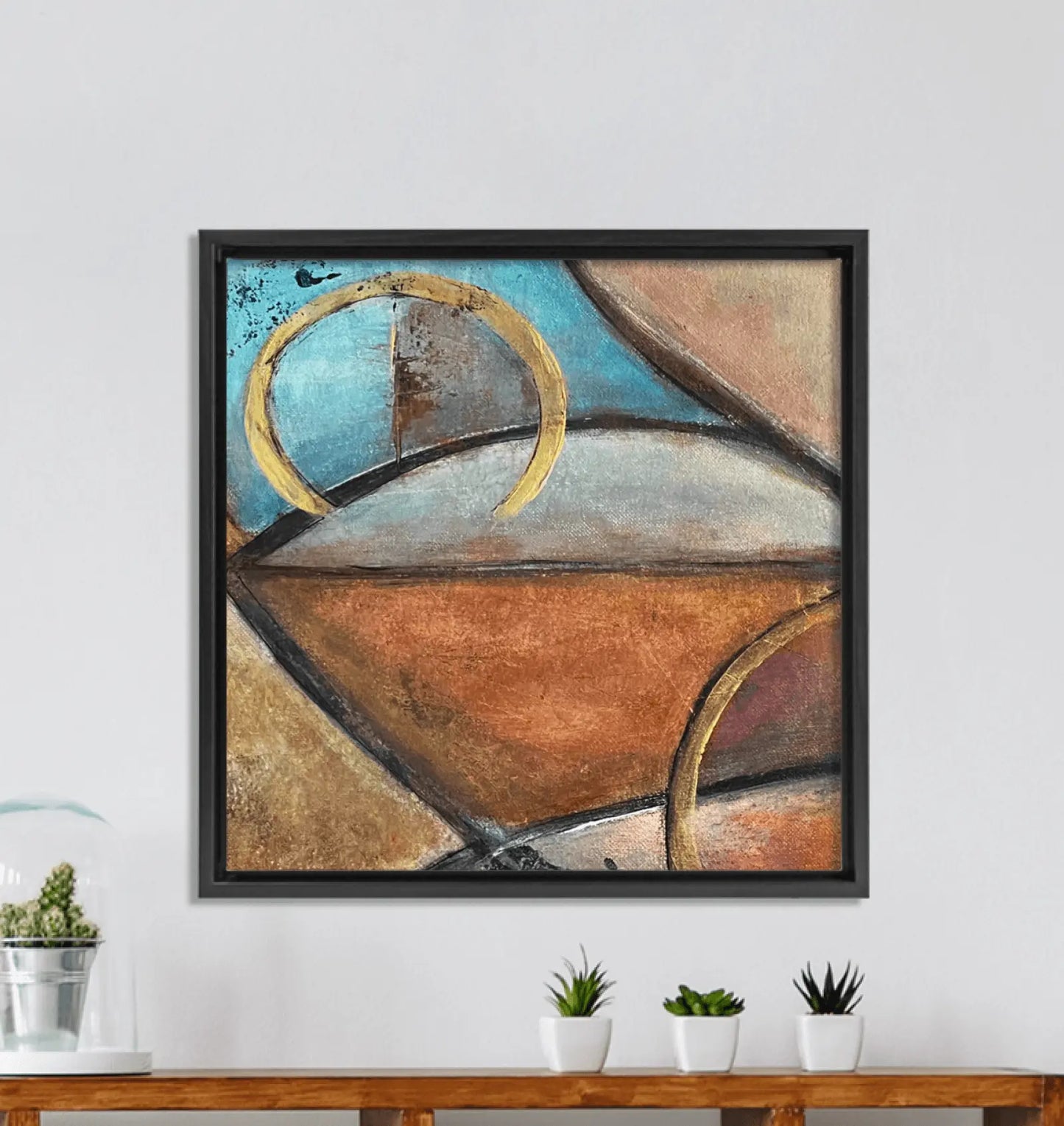 Canvas reproduction of the first Konexion painting part of the original Duo - Premium Canvas Prints from GearLaunch - Just $9.55! Shop now at Kreyol Nations