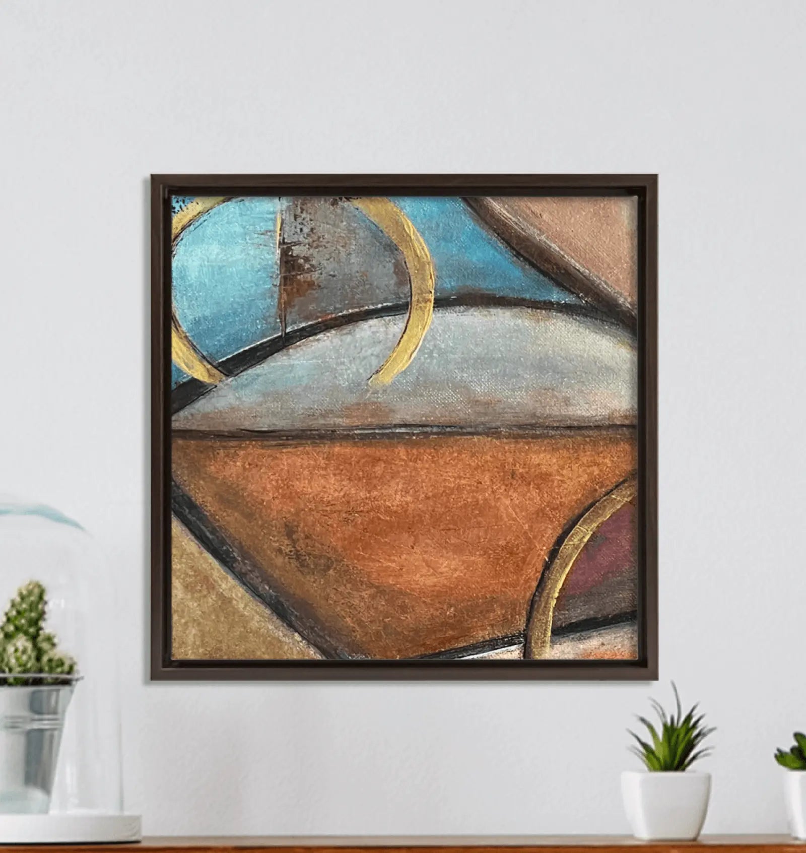 Canvas reproduction of the first Konexion painting part of the original Duo - Premium Canvas Prints from GearLaunch - Just $9.55! Shop now at Kreyol Nations