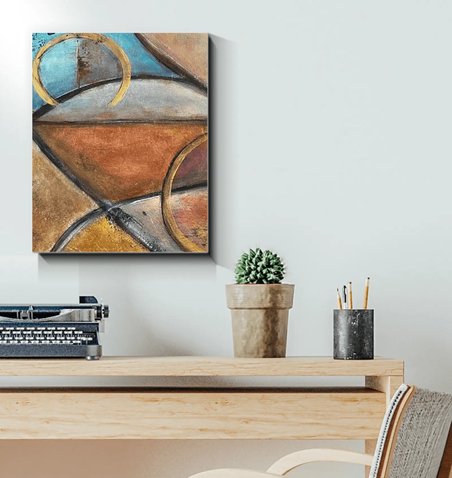 Canvas reproduction of the first Konexion painting part of the original Duo - Premium Canvas Prints from GearLaunch - Just $9.55! Shop now at Kreyol Nations