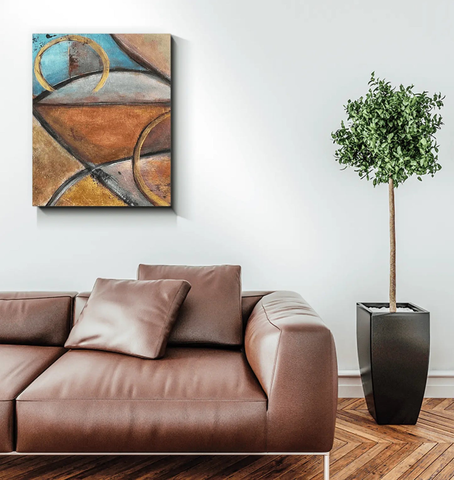 Canvas reproduction of the first Konexion painting part of the original Duo - Premium Canvas Prints from GearLaunch - Just $9.55! Shop now at Kreyol Nations