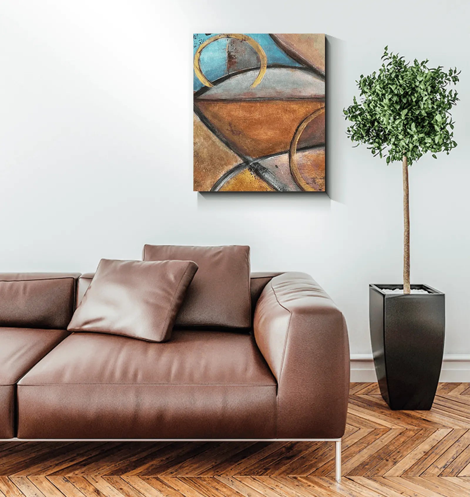 Canvas reproduction of the first Konexion painting part of the original Duo - Premium Canvas Prints from GearLaunch - Just $9.55! Shop now at Kreyol Nations