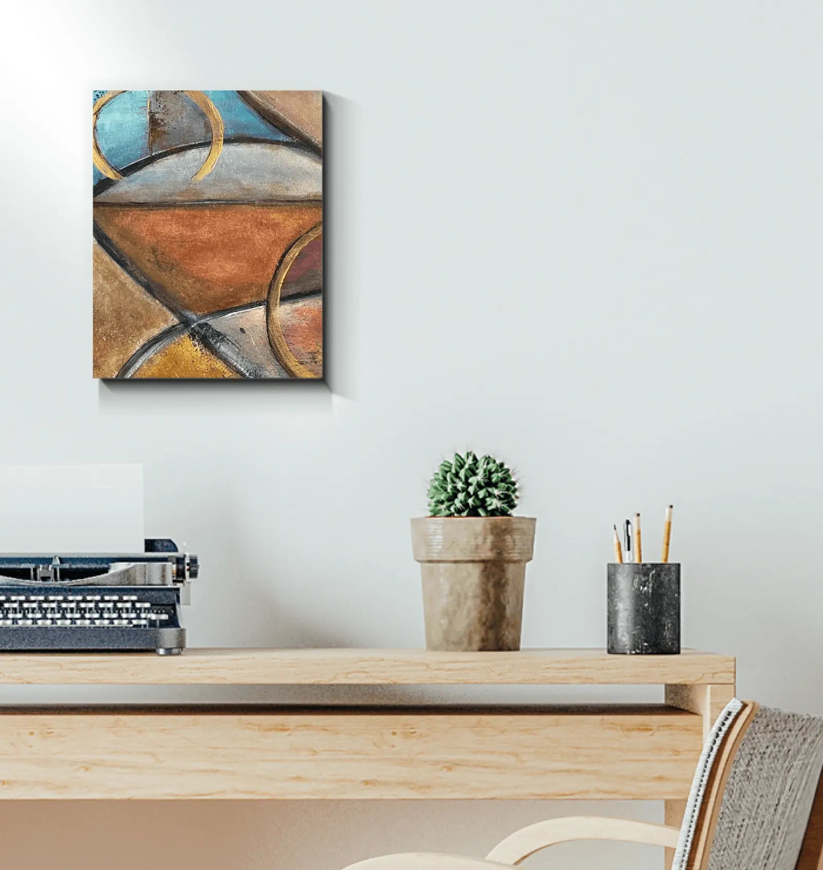 Canvas reproduction of the first Konexion painting part of the original Duo - Premium Canvas Prints from GearLaunch - Just $9.55! Shop now at Kreyol Nations