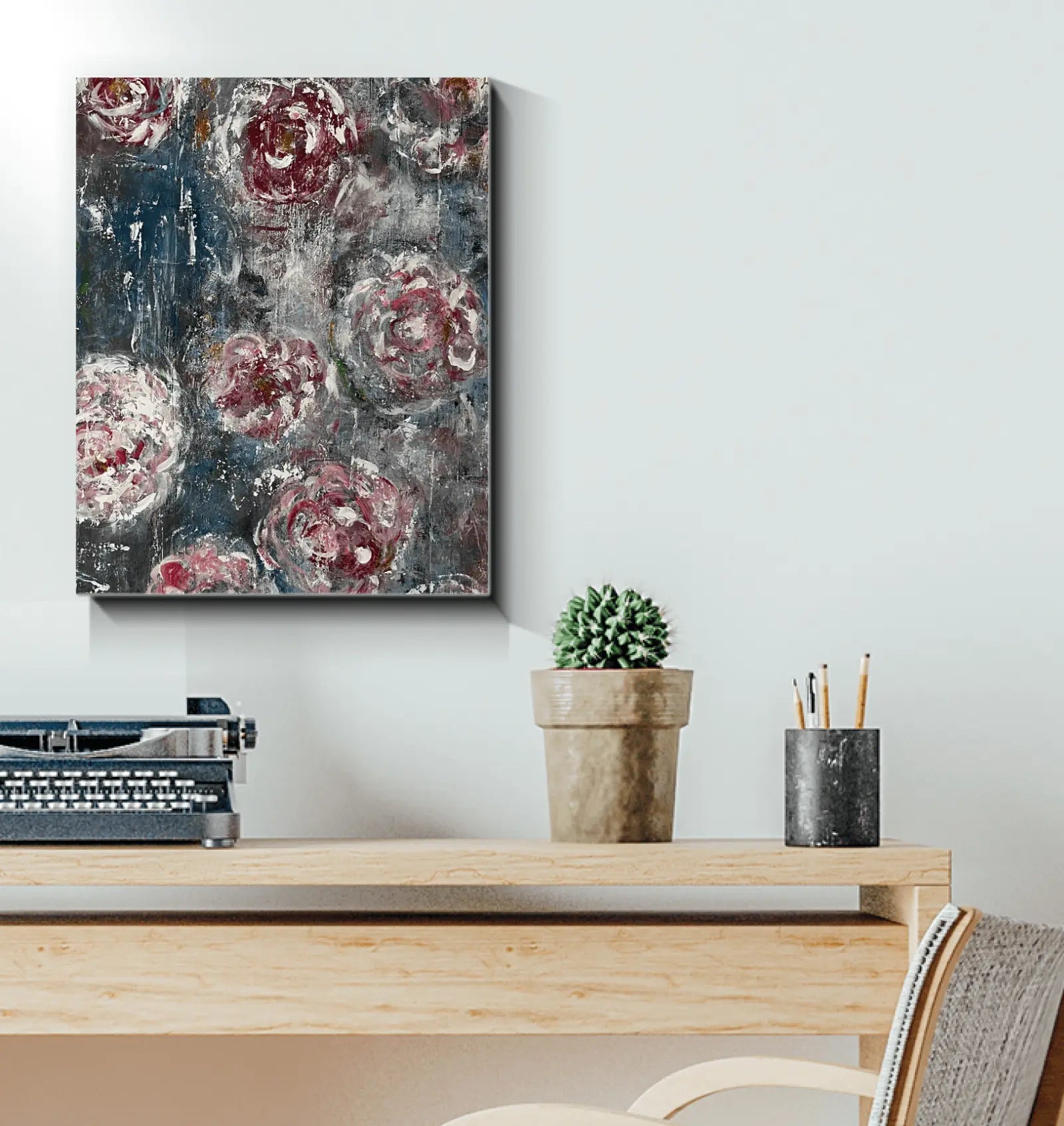 This painting is called Intime by Medge - Premium Canvas Prints from Kreyol Nations - Just $19.55! Shop now at Kreyol Nations