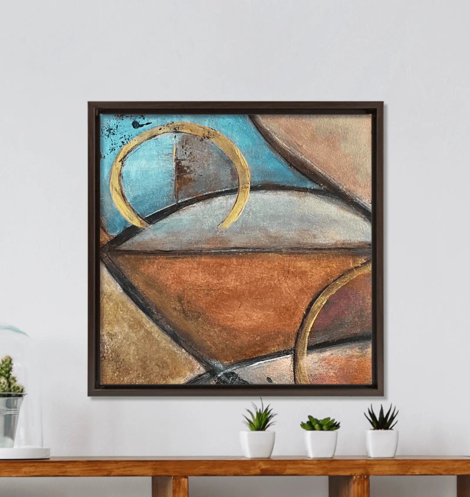 Canvas reproduction of the first Konexion painting part of the original Duo - Premium Canvas Prints from GearLaunch - Just $9.55! Shop now at Kreyol Nations