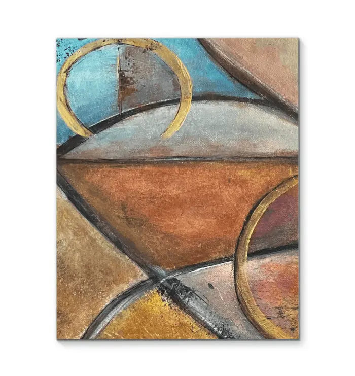 Canvas reproduction of the first Konexion painting part of the original Duo - Premium Canvas Prints from GearLaunch - Just $9.55! Shop now at Kreyol Nations