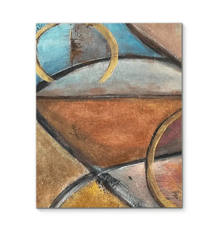 Canvas reproduction of the first Konexion painting part of the original Duo - Premium Canvas Prints from GearLaunch - Just $9.55! Shop now at Kreyol Nations