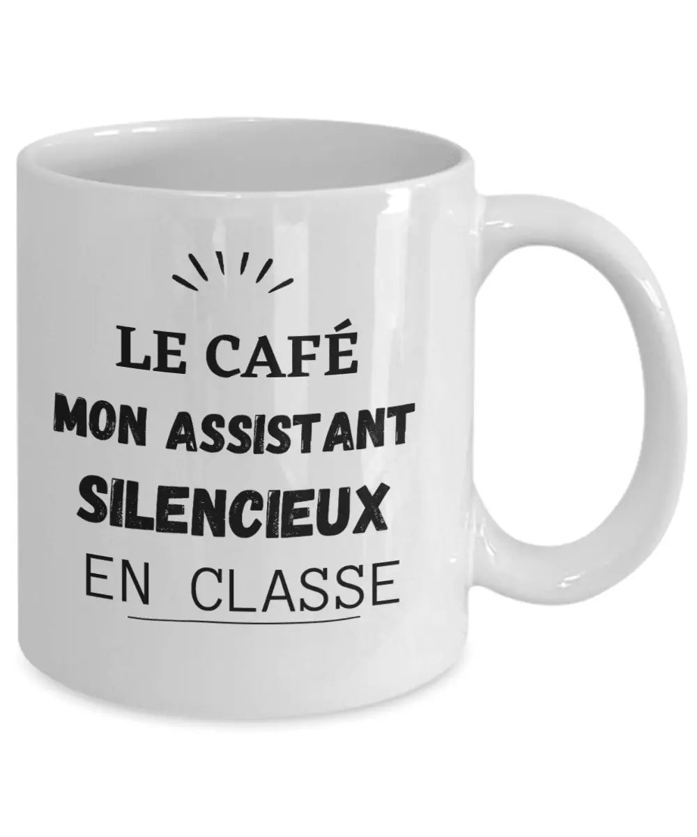 Gift for teacher in French  - Silence - Premium Coffee Mug from Kreyol Nations - Just $12.99! Shop now at Kreyol Nations