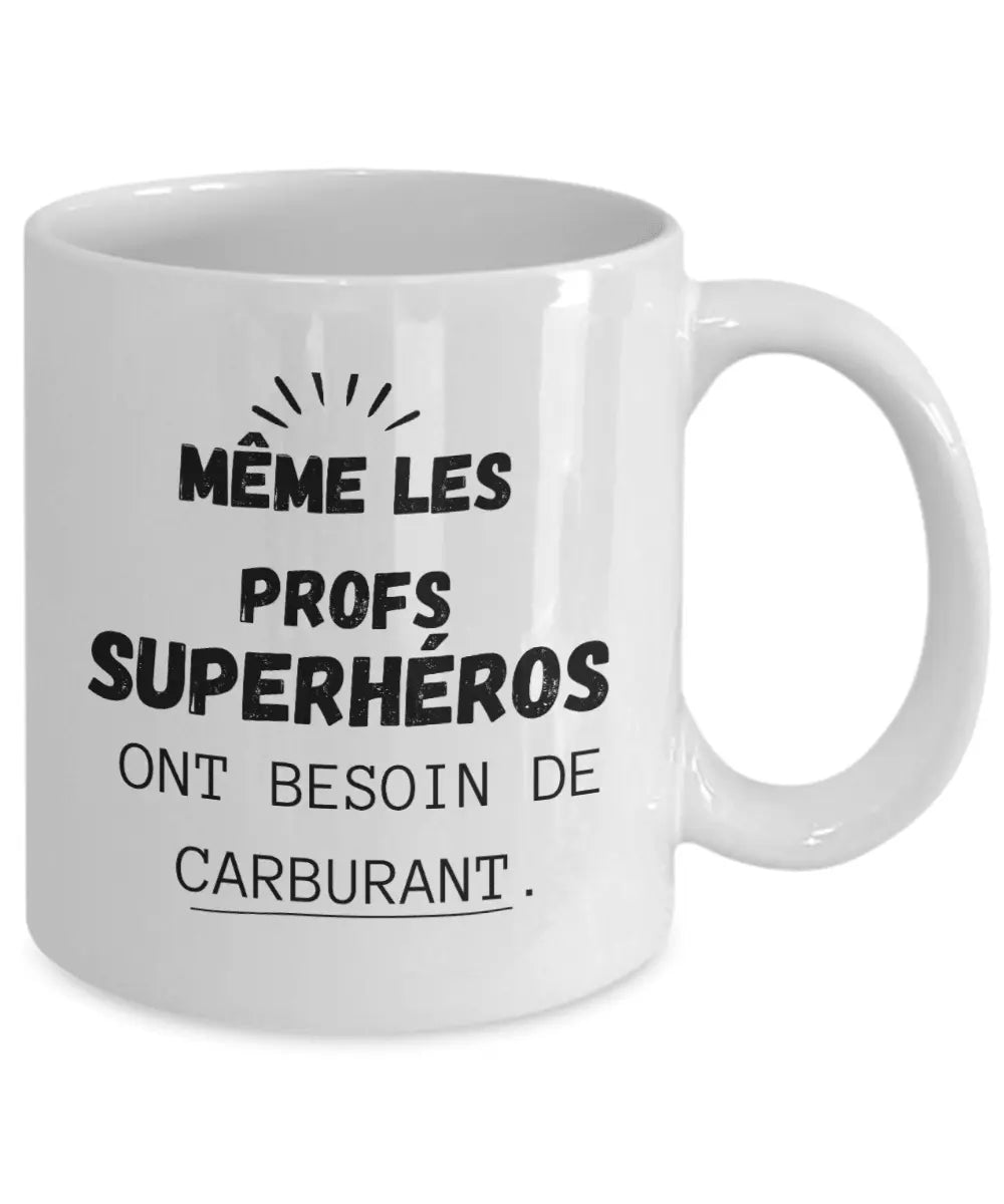 Gift for teacher in French Superheros - Premium Coffee Mug from Kreyol Nations - Just $12.99! Shop now at Kreyol Nations