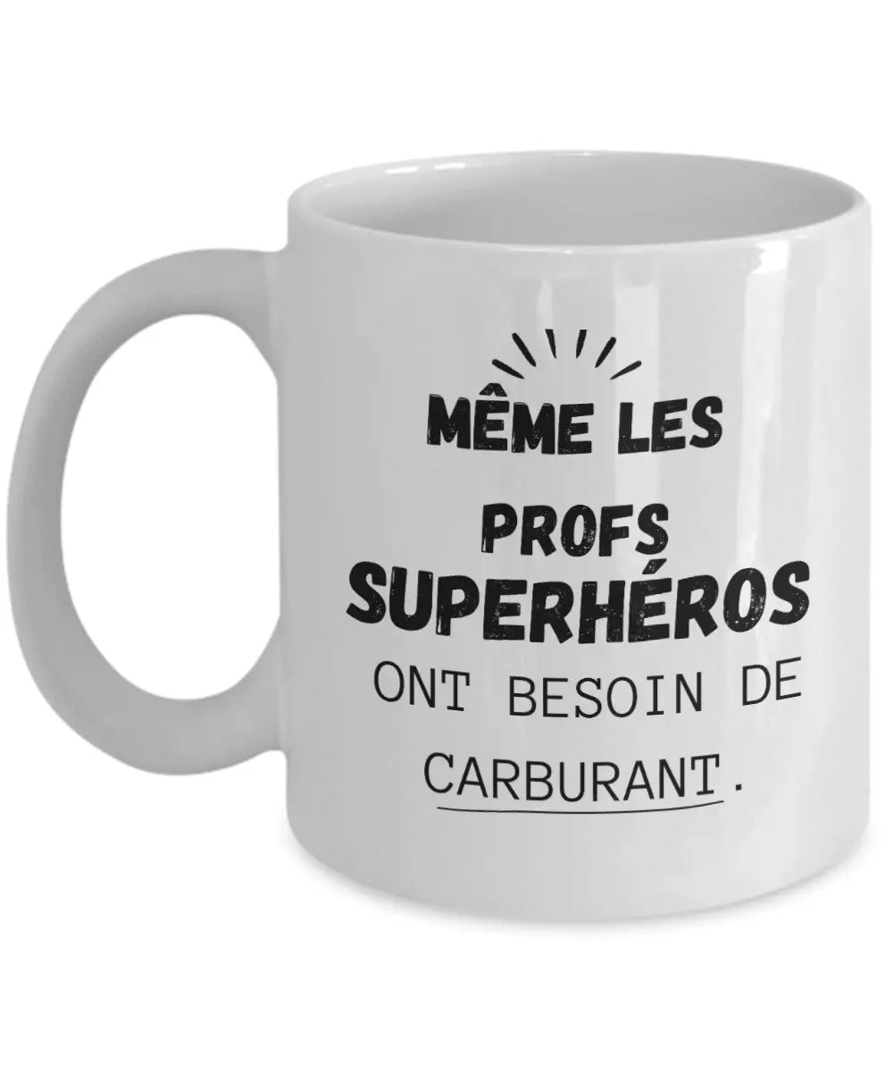 Gift for teacher in French Superheros - Premium Coffee Mug from Kreyol Nations - Just $12.99! Shop now at Kreyol Nations