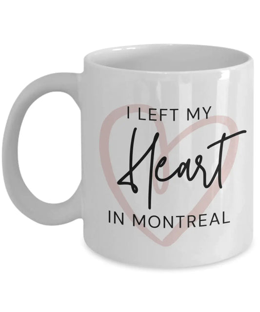 I left my heart in Montreal coffee mug - Premium Coffee Mug from Kreyol Nations - Just $12.99! Shop now at Kreyol Nations