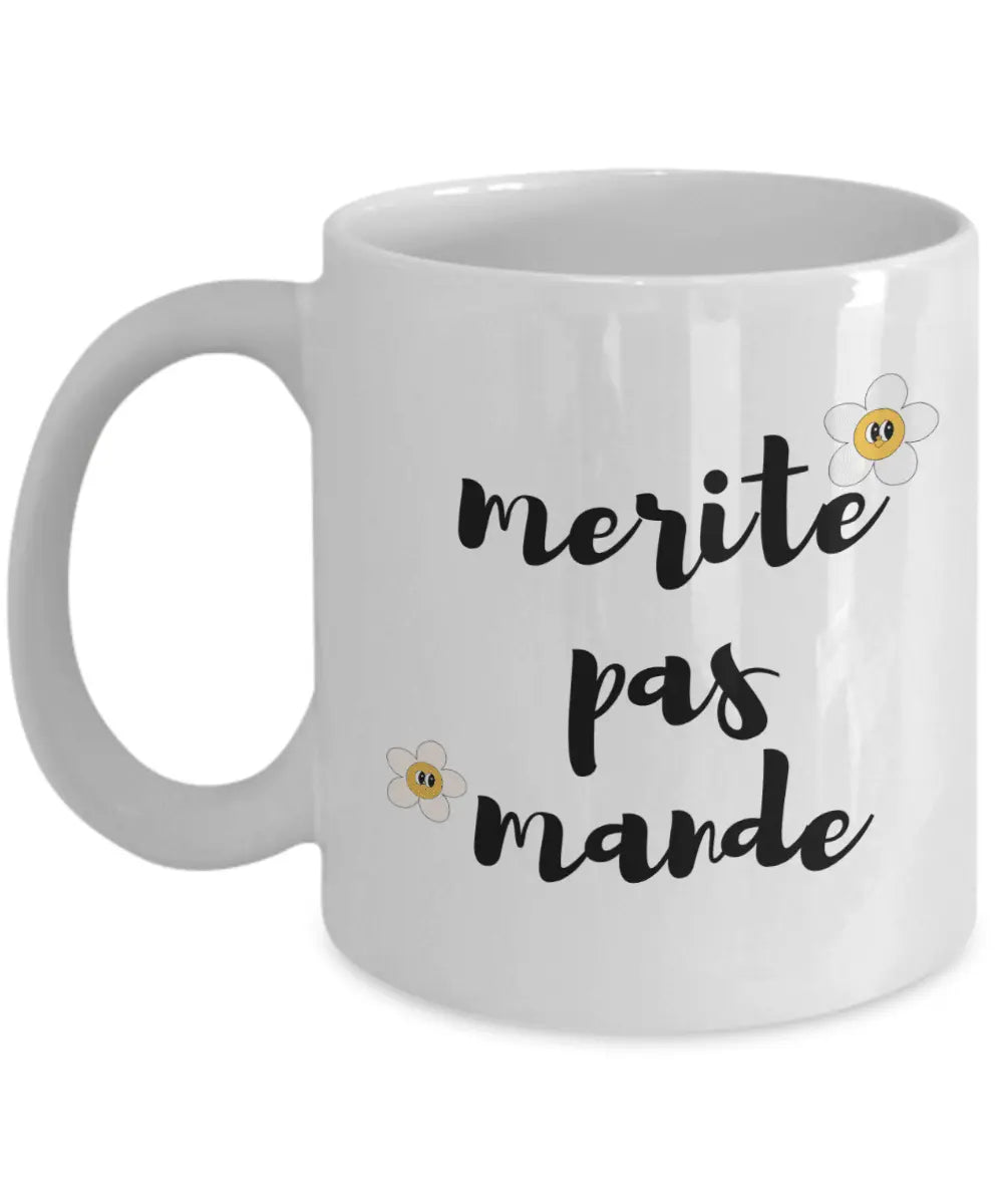 Merite pa Mande- Haitian Creole Expressions Coffee Mug - Premium Coffee Mug from Kreyol Nations - Just $12.99! Shop now at Kreyol Nations