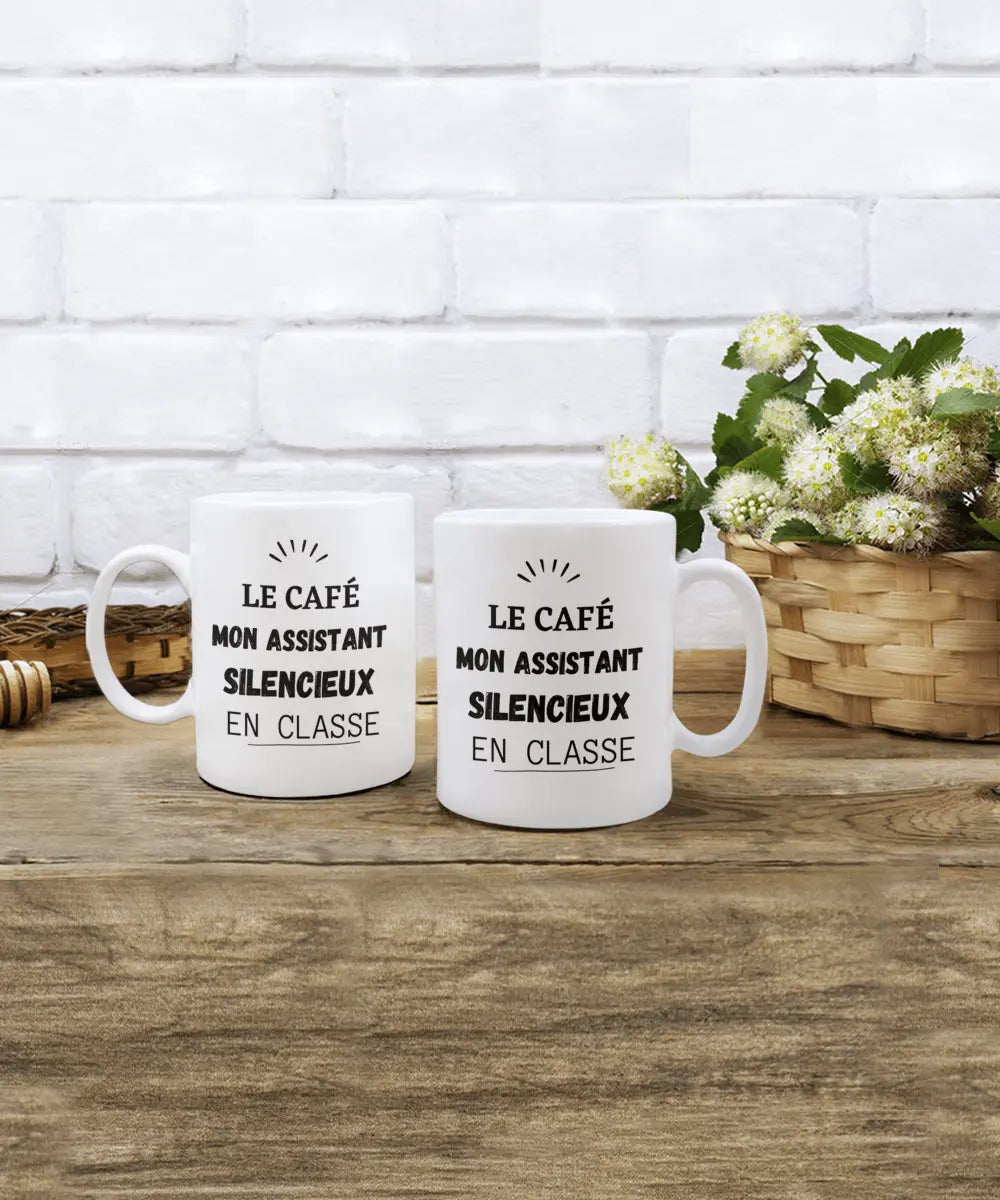 Gift for teacher in French  - Silence - Premium Coffee Mug from Kreyol Nations - Just $12.99! Shop now at Kreyol Nations