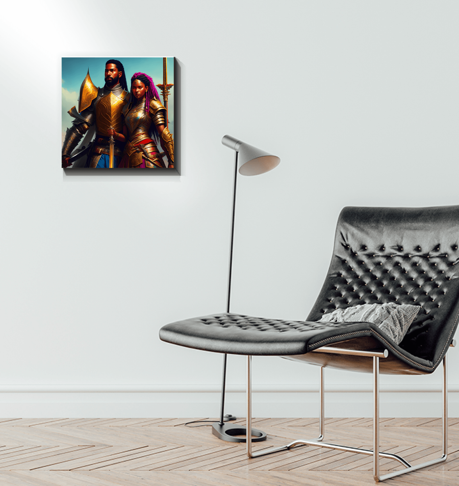 Warrior Couple - Premium Canvas Prints from Kreyol Nations - Just $25! Shop now at Kreyol Nations