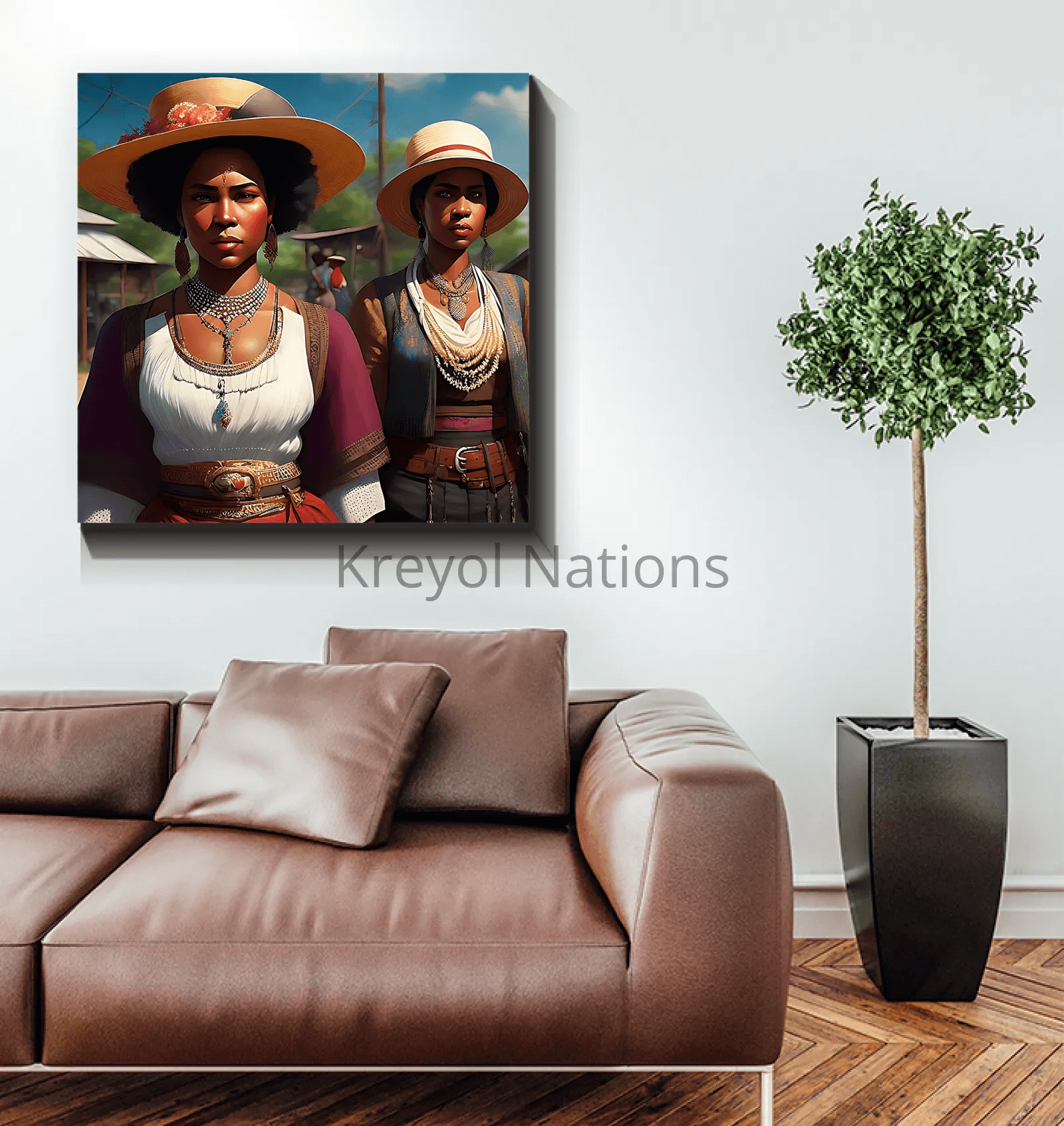 Kreyol Vibe Boss Ladies - Premium Canvas Prints from Kreyol Nations - Just $34.40! Shop now at Kreyol Nations