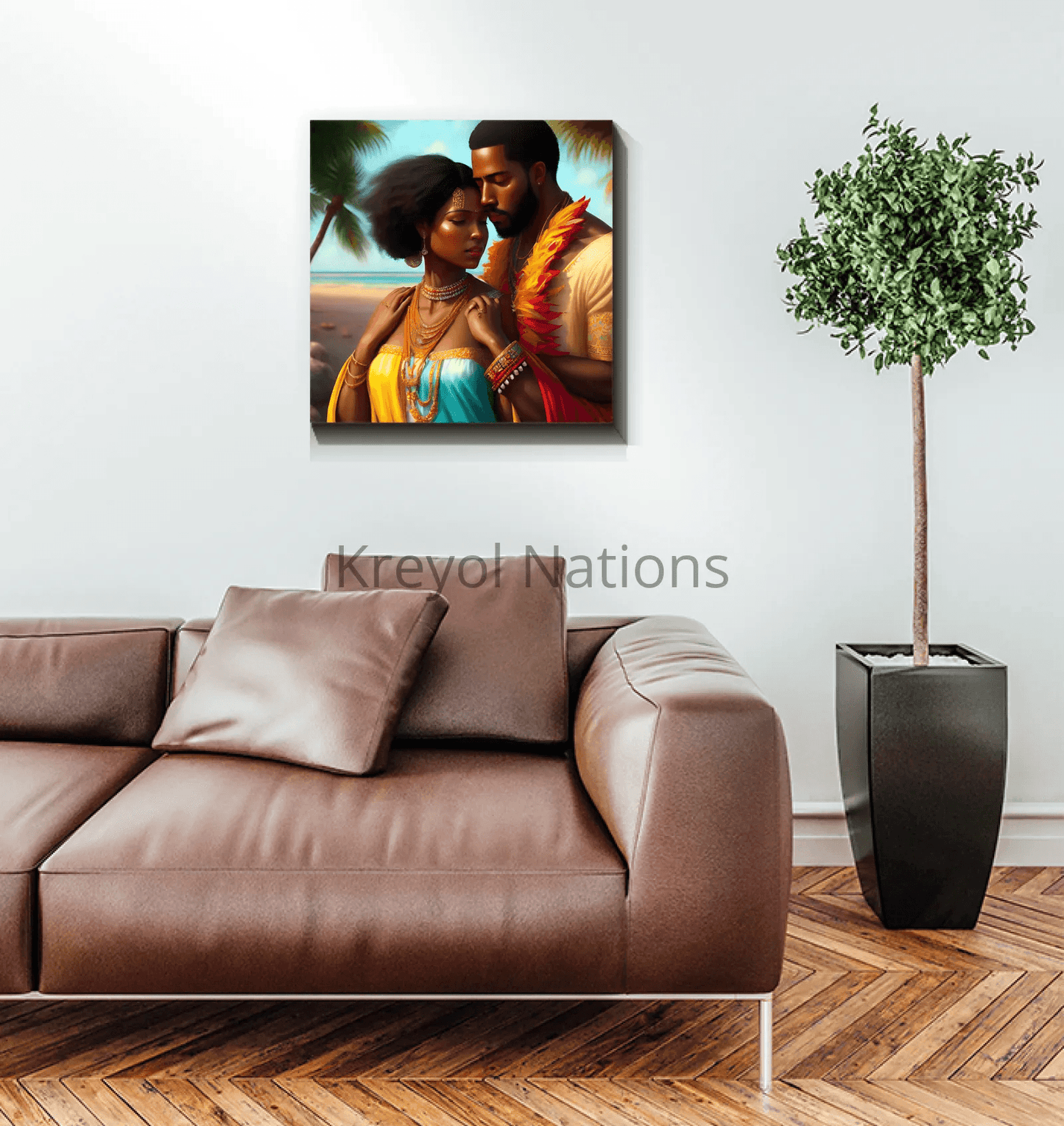 New Couple - Premium Canvas Prints from Kreyol Nations - Just $34.40! Shop now at Kreyol Nations