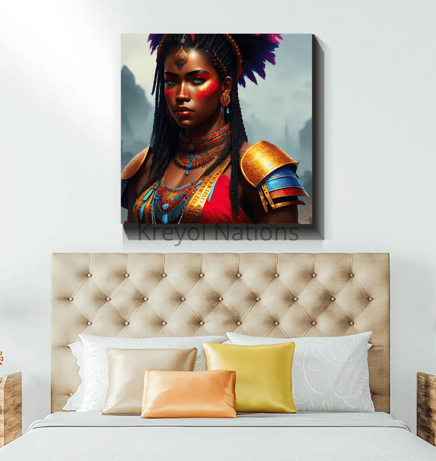 Kreyol Vibe warrior Patience - Premium Canvas Prints from Kreyol Nations - Just $34.40! Shop now at Kreyol Nations