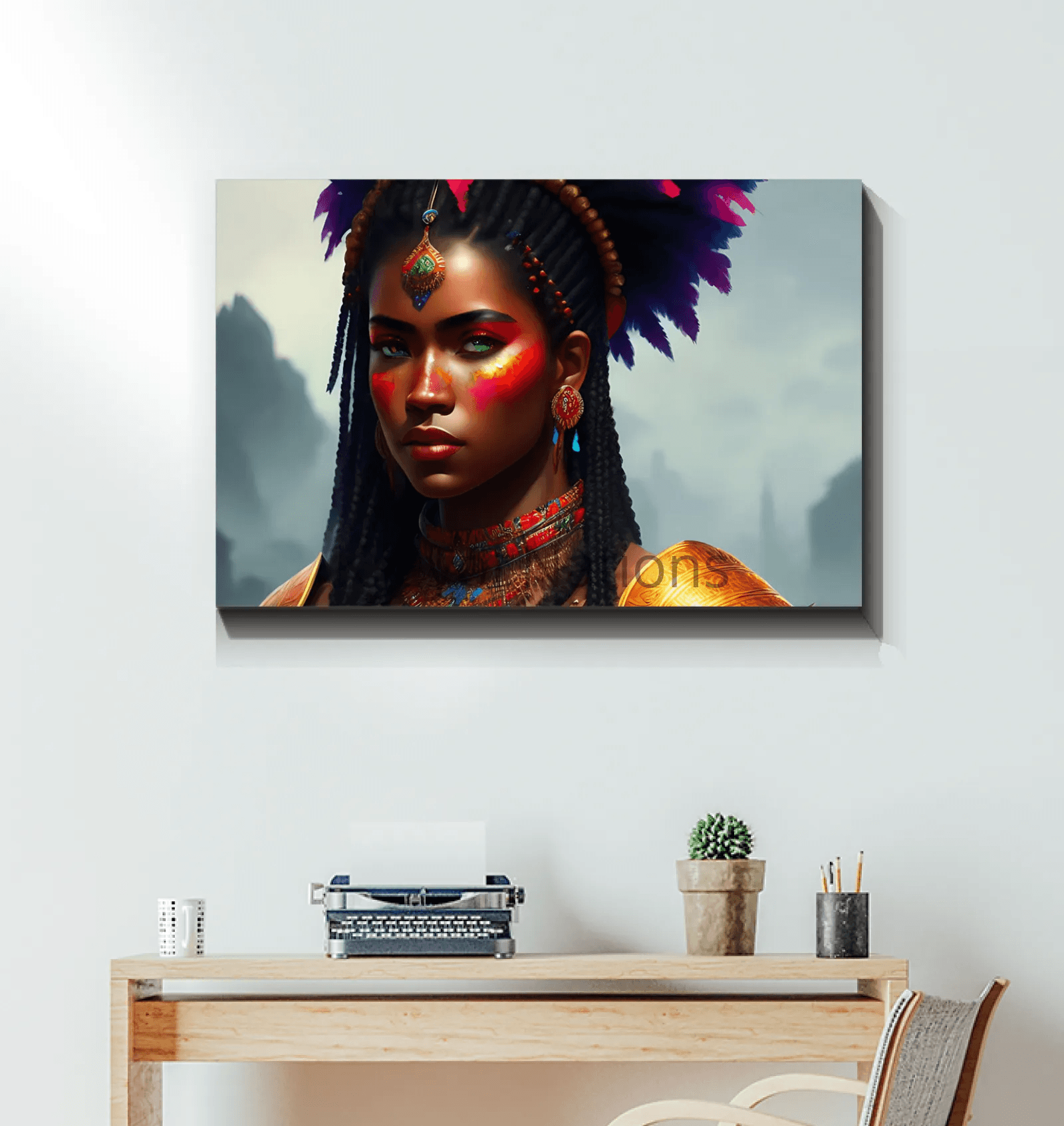 Kreyol Vibe warrior Patience - Premium Canvas Prints from Kreyol Nations - Just $34.40! Shop now at Kreyol Nations