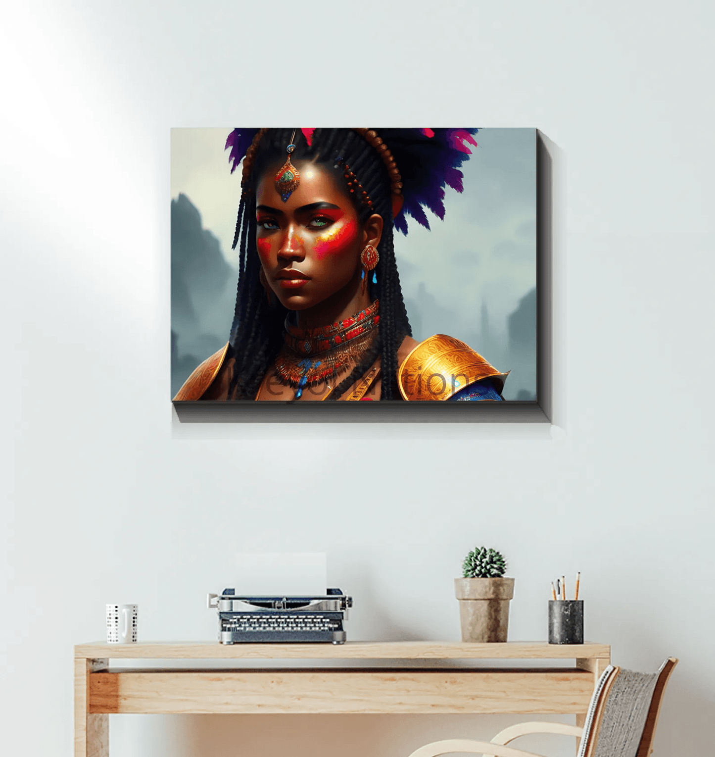 Kreyol Vibe warrior Patience - Premium Canvas Prints from Kreyol Nations - Just $34.40! Shop now at Kreyol Nations