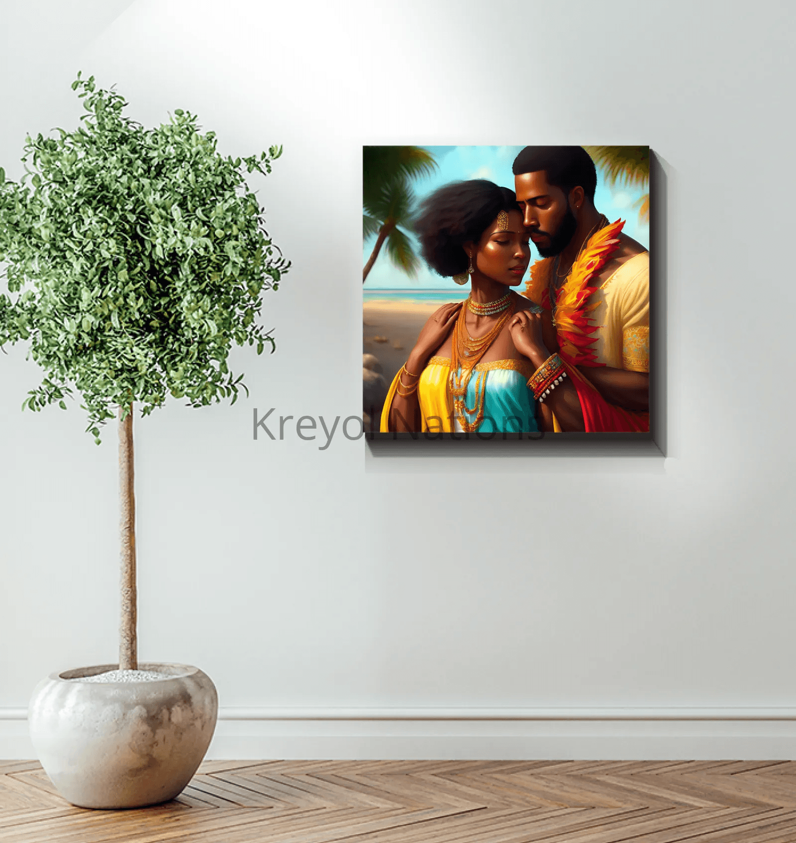 New Couple - Premium Canvas Prints from Kreyol Nations - Just $34.40! Shop now at Kreyol Nations