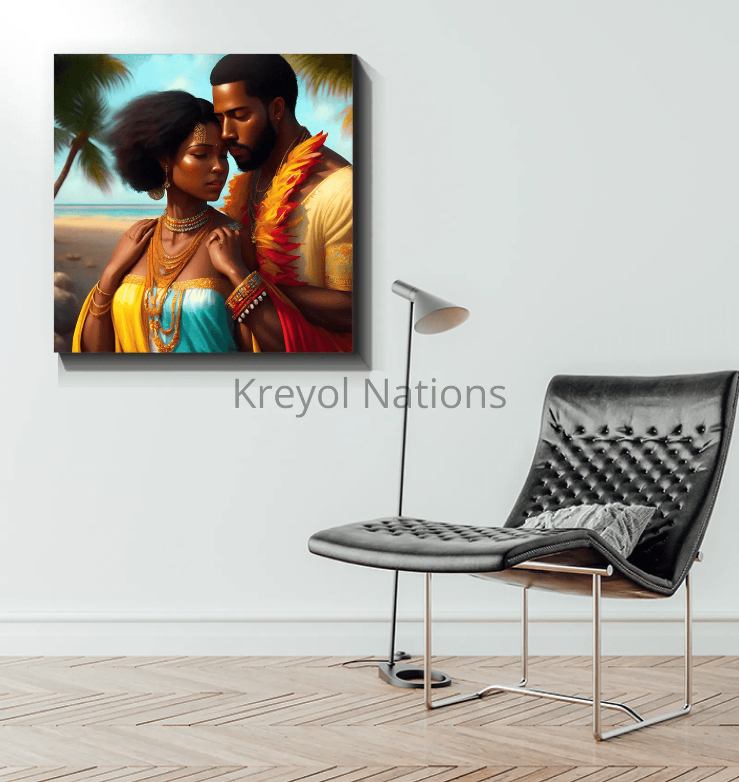New Couple - Premium Canvas Prints from Kreyol Nations - Just $34.40! Shop now at Kreyol Nations