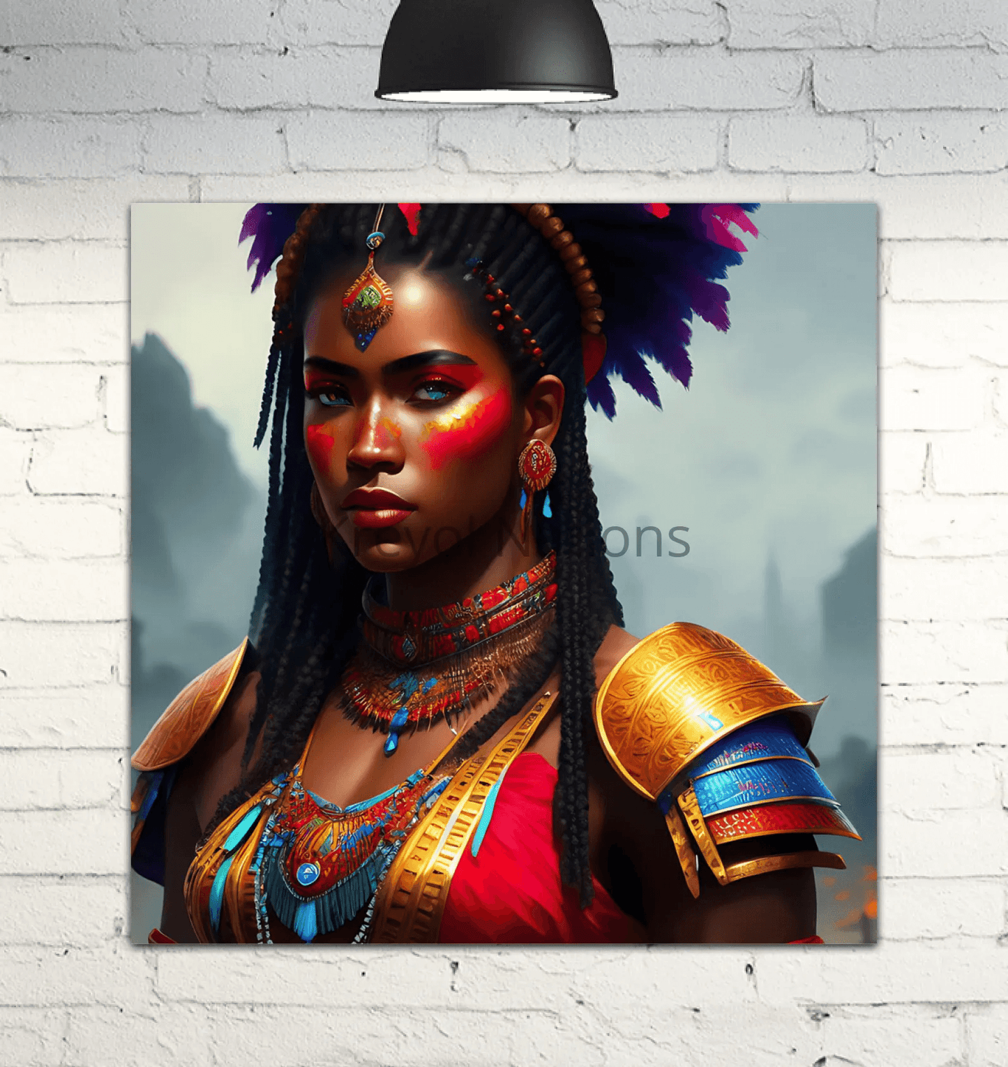 Kreyol Vibe warrior Patience - Premium Canvas Prints from Kreyol Nations - Just $34.40! Shop now at Kreyol Nations