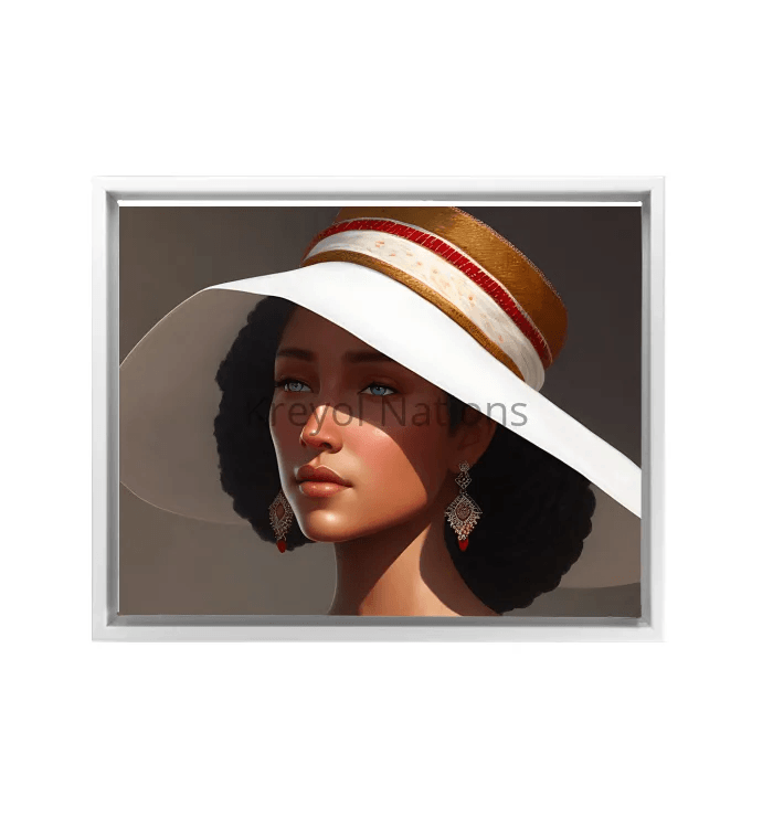 Lady Luck - Premium Framed Wrapped Canvas White from Kreyol Nations - Just $29.82! Shop now at Kreyol Nations