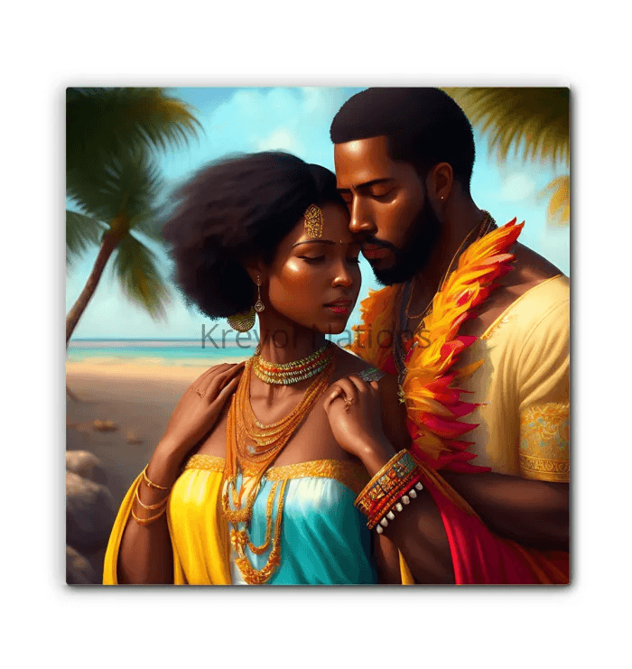 New Couple - Premium Canvas Prints from Kreyol Nations - Just $34.40! Shop now at Kreyol Nations