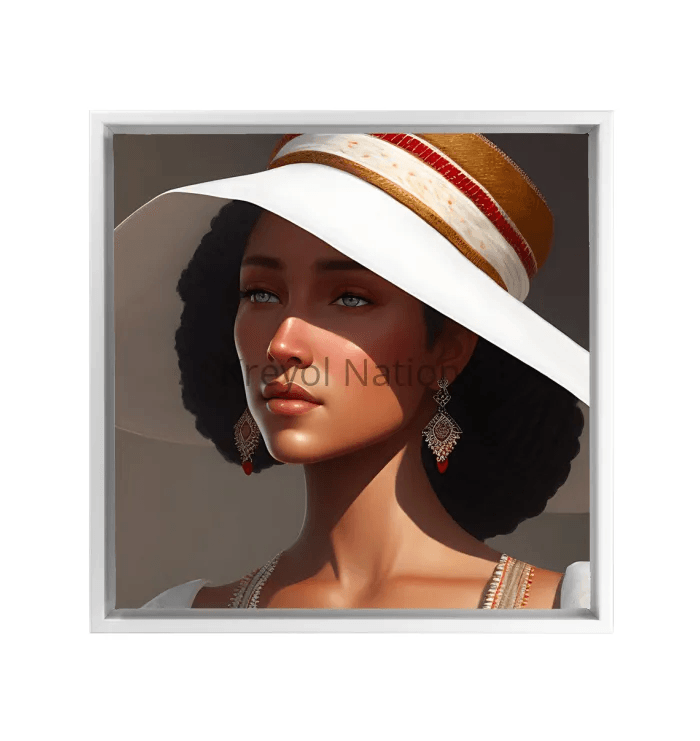 Lady Luck - Premium Framed Wrapped Canvas White from Kreyol Nations - Just $29.82! Shop now at Kreyol Nations