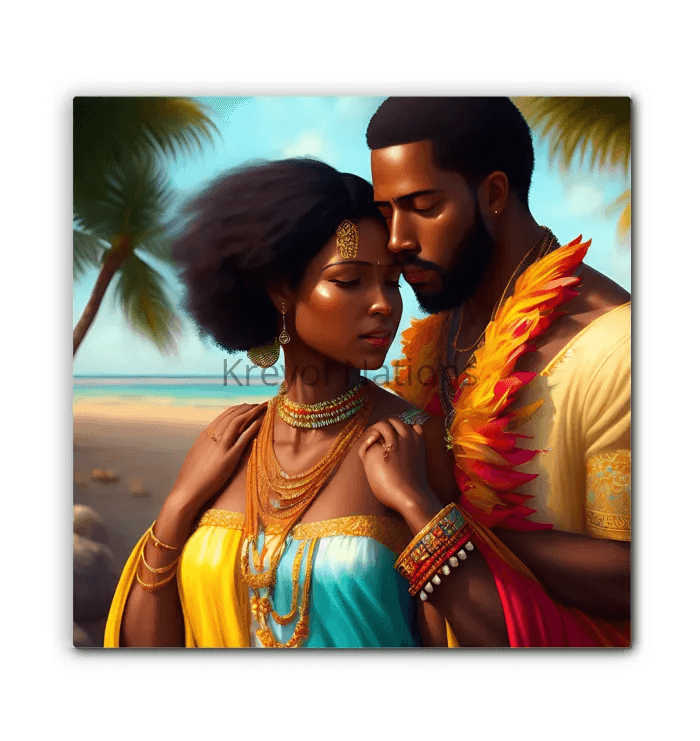New Couple - Premium Canvas Prints from Kreyol Nations - Just $34.40! Shop now at Kreyol Nations