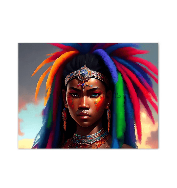 Kreyol Vibe Warrior Sheeba - Premium Canvas Prints from Kreyol Nations - Just $34.40! Shop now at Kreyol Nations