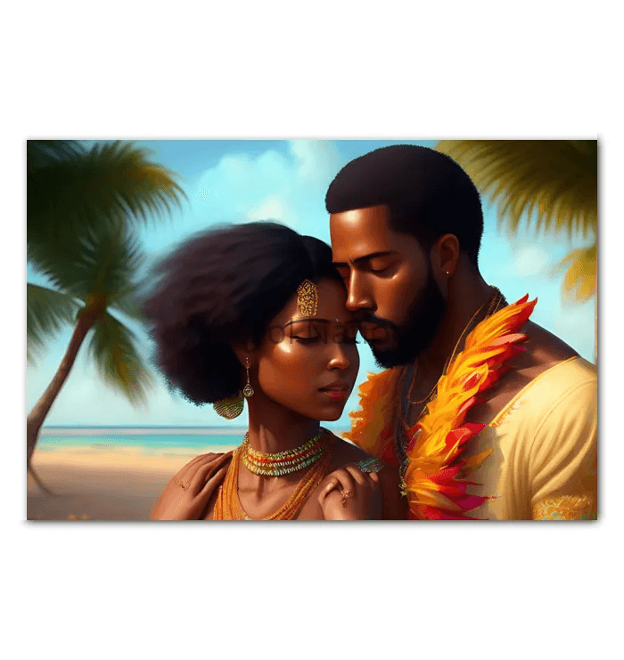 New Couple - Premium Canvas Prints from Kreyol Nations - Just $34.40! Shop now at Kreyol Nations