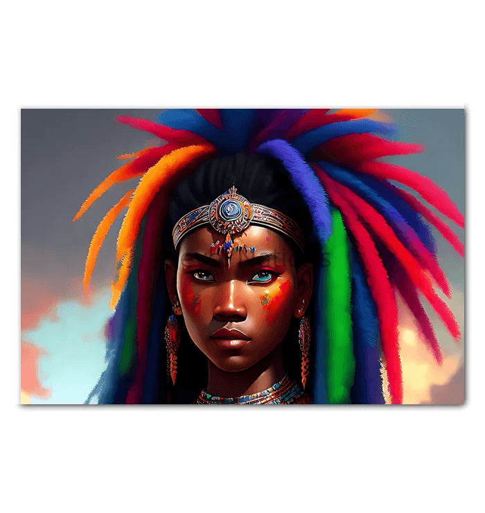 Kreyol Vibe Warrior Sheeba - Premium Canvas Prints from Kreyol Nations - Just $34.40! Shop now at Kreyol Nations