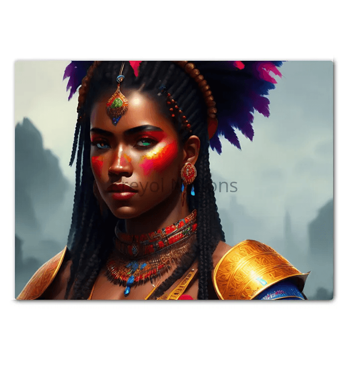 Kreyol Vibe warrior Patience - Premium Canvas Prints from Kreyol Nations - Just $34.40! Shop now at Kreyol Nations