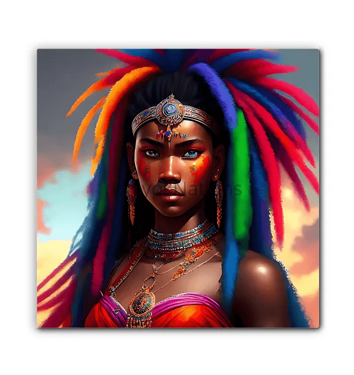 Kreyol Vibe Warrior Sheeba - Premium Canvas Prints from Kreyol Nations - Just $34.40! Shop now at Kreyol Nations