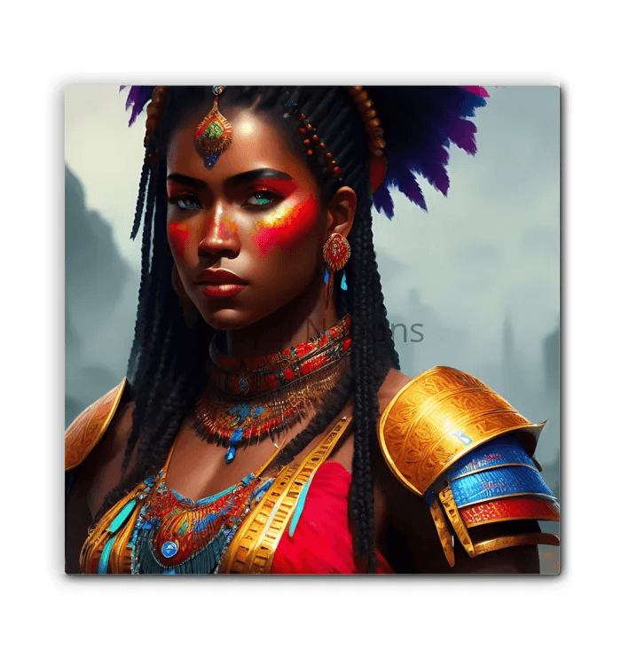 Kreyol Vibe warrior Patience - Premium Canvas Prints from Kreyol Nations - Just $34.40! Shop now at Kreyol Nations