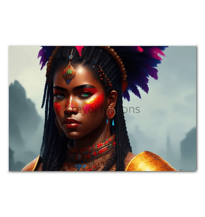 Kreyol Vibe warrior Patience - Premium Canvas Prints from Kreyol Nations - Just $34.40! Shop now at Kreyol Nations