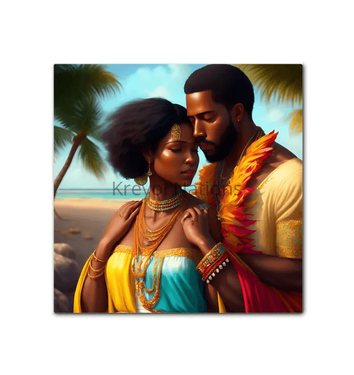 New Couple - Premium Canvas Prints from Kreyol Nations - Just $34.40! Shop now at Kreyol Nations