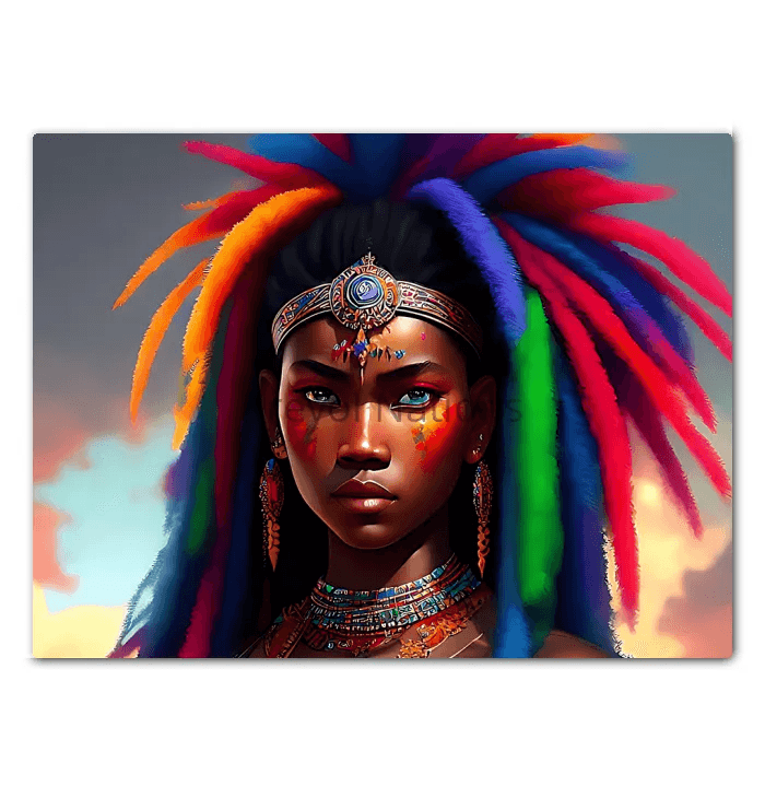 Kreyol Vibe Warrior Sheeba - Premium Canvas Prints from Kreyol Nations - Just $34.40! Shop now at Kreyol Nations