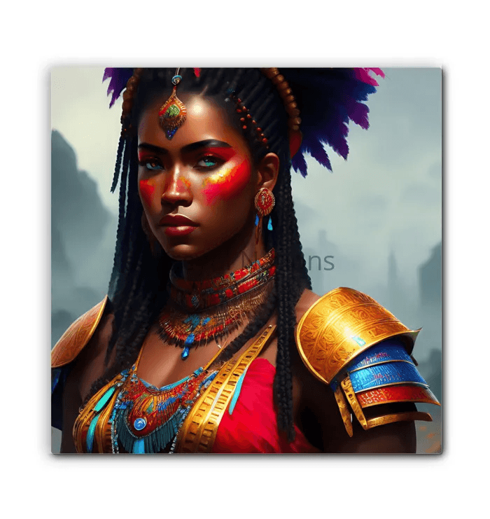 Kreyol Vibe warrior Patience - Premium Canvas Prints from Kreyol Nations - Just $34.40! Shop now at Kreyol Nations