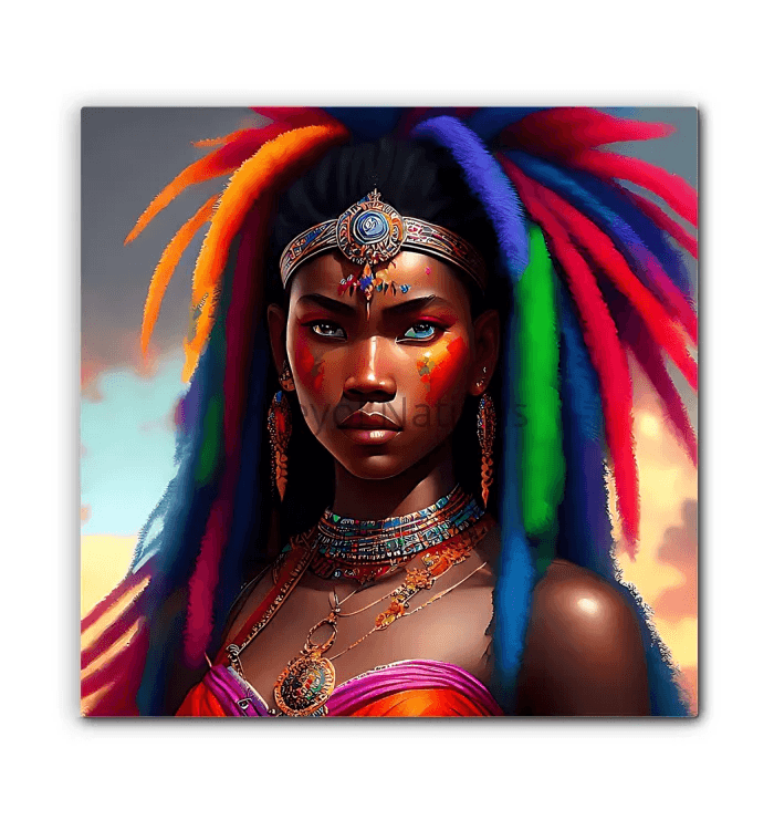 Kreyol Vibe Warrior Sheeba - Premium Canvas Prints from Kreyol Nations - Just $34.40! Shop now at Kreyol Nations