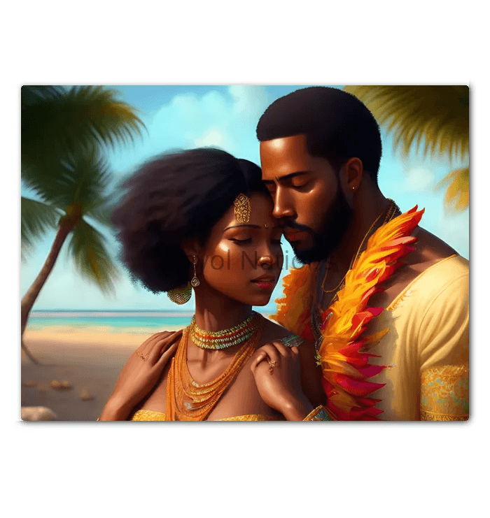 New Couple - Premium Canvas Prints from Kreyol Nations - Just $34.40! Shop now at Kreyol Nations