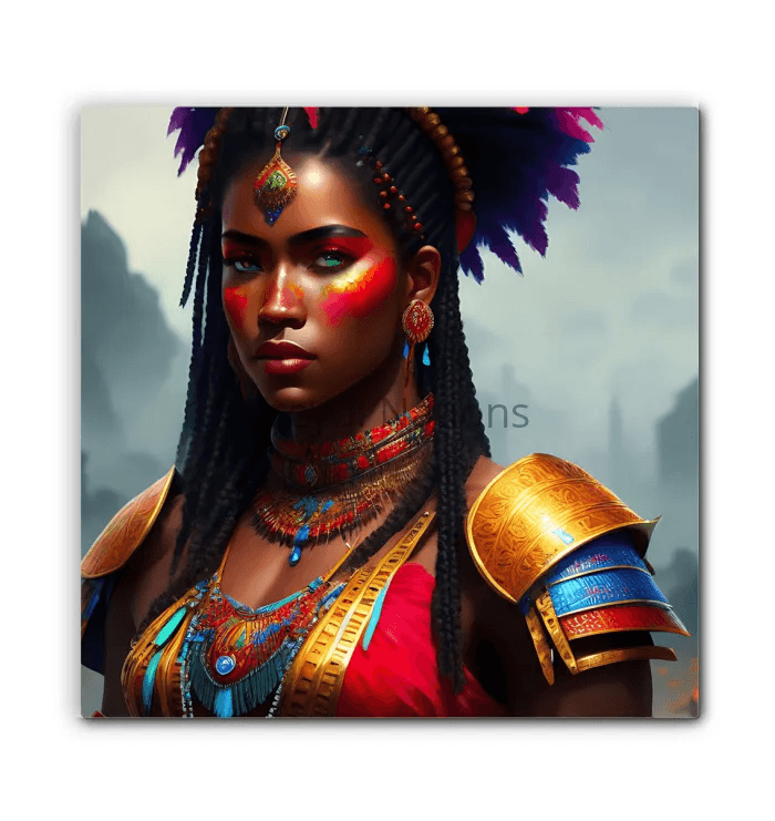 Kreyol Vibe warrior Patience - Premium Canvas Prints from Kreyol Nations - Just $34.40! Shop now at Kreyol Nations