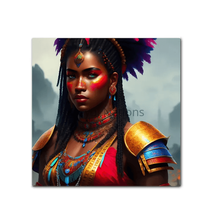 Kreyol Vibe warrior Patience - Premium Canvas Prints from Kreyol Nations - Just $34.40! Shop now at Kreyol Nations