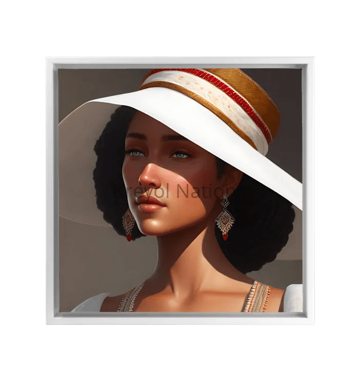 Lady Luck - Premium Framed Wrapped Canvas White from Kreyol Nations - Just $29.82! Shop now at Kreyol Nations