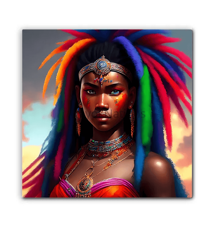 Kreyol Vibe Warrior Sheeba - Premium Canvas Prints from Kreyol Nations - Just $34.40! Shop now at Kreyol Nations